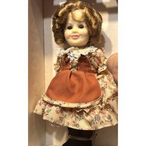 Shirley Temple Doll Collection 8" Floral Dress Lace Collar By Ideal